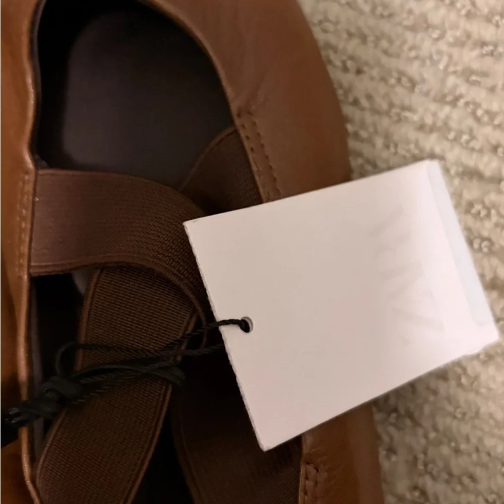 Zara Tan Women's Loafers - Picture 3 of 5